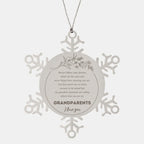 Snowflake Ornament for Grandparents Present, Grandparents Always follow your dreams, never forget how amazing you are, Grandparents Christmas Gifts Decorations for Girls Boys Teen Men Women