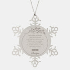 Snowflake Ornament for Niece Present, Niece Always follow your dreams, never forget how amazing you are, Niece Christmas Gifts Decorations