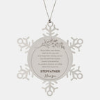 Snowflake Ornament for Stepfather Present, Stepfather Always follow your dreams, never forget how amazing you are, Stepfather Christmas Gifts Decorations for Girls Boys Teen Men Women