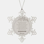 Snowflake Ornament for Stepsister Present, Stepsister Always follow your dreams, never forget how amazing you are, Stepsister Christmas Gifts Decorations for Girls Boys Teen Men Women