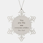Son Snowflake Ornament, Everyone wishes they had, Inspirational Ornament For Son, Son Gifts, Birthday Christmas Unique Gifts For Son