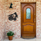 Spooky Halloween Pumpkins Metal Wall Art Sign