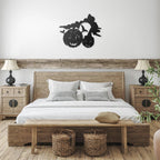 Spooky Halloween Pumpkins Metal Wall Art Sign