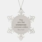Stepbrother Snowflake Ornament, Everyone wishes they had, Inspirational Ornament For Stepbrother, Stepbrother Gifts, Birthday Christmas Unique Gifts For Stepbrother