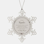 Stepsister Christmas Snowflake Ornament Life is learning to dance in the rain