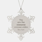 Stepsister Snowflake Ornament, Everyone wishes they had, Inspirational Ornament For Stepsister, Stepsister Gifts, Birthday Christmas Unique Gifts For Stepsister