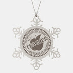 Teacher Gift, The Influence Of A Good Teacher Can Never Be Erased, Snowflake Laser Engraved Steel Christmas Ornament, Inspirational Gifts, Teacher Ornaments, Novelty Gifts for Men, Women, Coworkers
