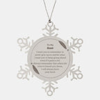 To My Aunt Gifts, Never give up no matter what, Inspirational Aunt Snowflake Ornament, Encouragement Birthday Christmas Unique Gifts For Aunt