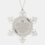 To My Gigi Gifts, Never give up no matter what, Inspirational Gigi Snowflake Ornament, Encouragement Birthday Christmas Unique Gifts For Gigi