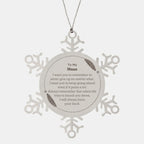 To My Nana Gifts, Never give up no matter what, Inspirational Nana Snowflake Ornament, Encouragement Birthday Christmas Unique Gifts For Nana