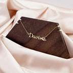 Track and Field Sports Personalized Name Necklace
