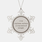 Utah is my home Gifts, Lovely Utah Birthday Christmas Snowflake Ornament For People from Utah, Men, Women, Friends