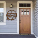 Welcome to Our Porch Indoor Outdoor Steel Wall Sign