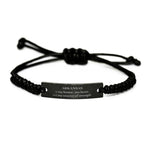 Arkansas is my home Gifts, Lovely Arkansas Birthday Christmas Black Rope Bracelet For People from Arkansas, Men, Women, Friends