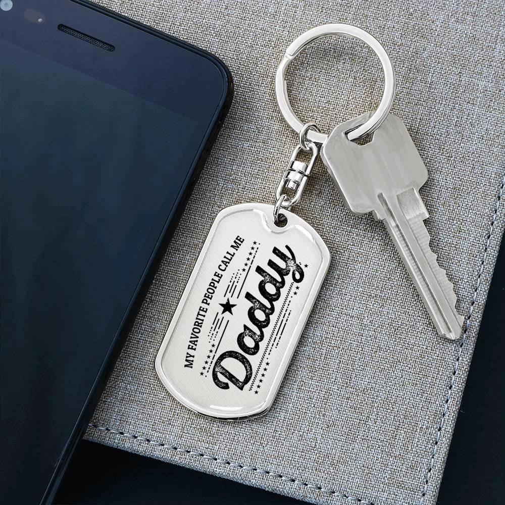 Daddy Personalized Keychain Favorite People
