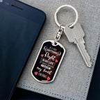 To My Soulmate I Gave My Heart To You Graphic Keychain with Optional Engraved Back