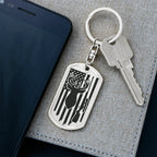 Deer Hunter Custom Engraved Keychain