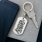Gone Hunting Custom Engraved Keychain