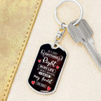 To My Soulmate I Gave My Heart To You Graphic Keychain with Optional Engraved Back
