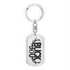 Buck You Military Style Dog Tag Funny Gift for Hunter