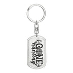 Gone Hunting Custom Engraved Keychain