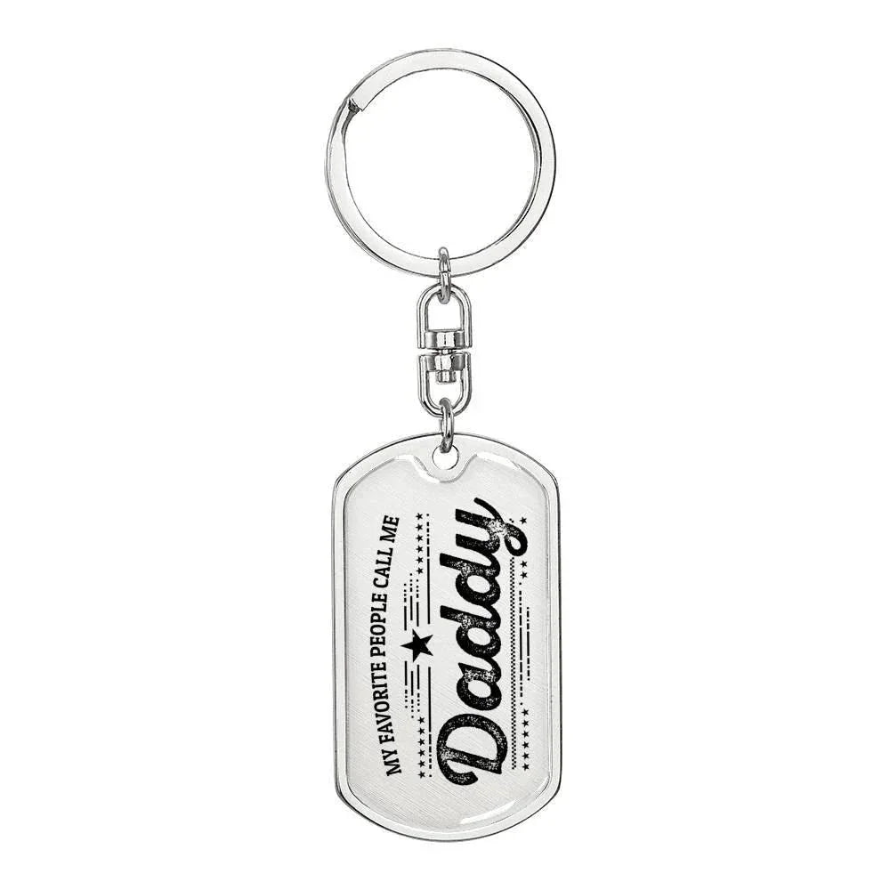 Daddy Personalized Keychain Favorite People