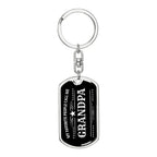 Gift for Grandfather - My Favorite People Call Me Grandpa Custom Engraved Keychain