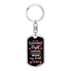 To My Soulmate I Gave My Heart To You Graphic Keychain with Optional Engraved Back
