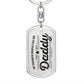 Daddy Personalized Keychain Favorite People - Mallard Moon Gift Shop