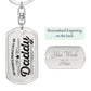 Daddy Personalized Keychain Favorite People - Mallard Moon Gift Shop