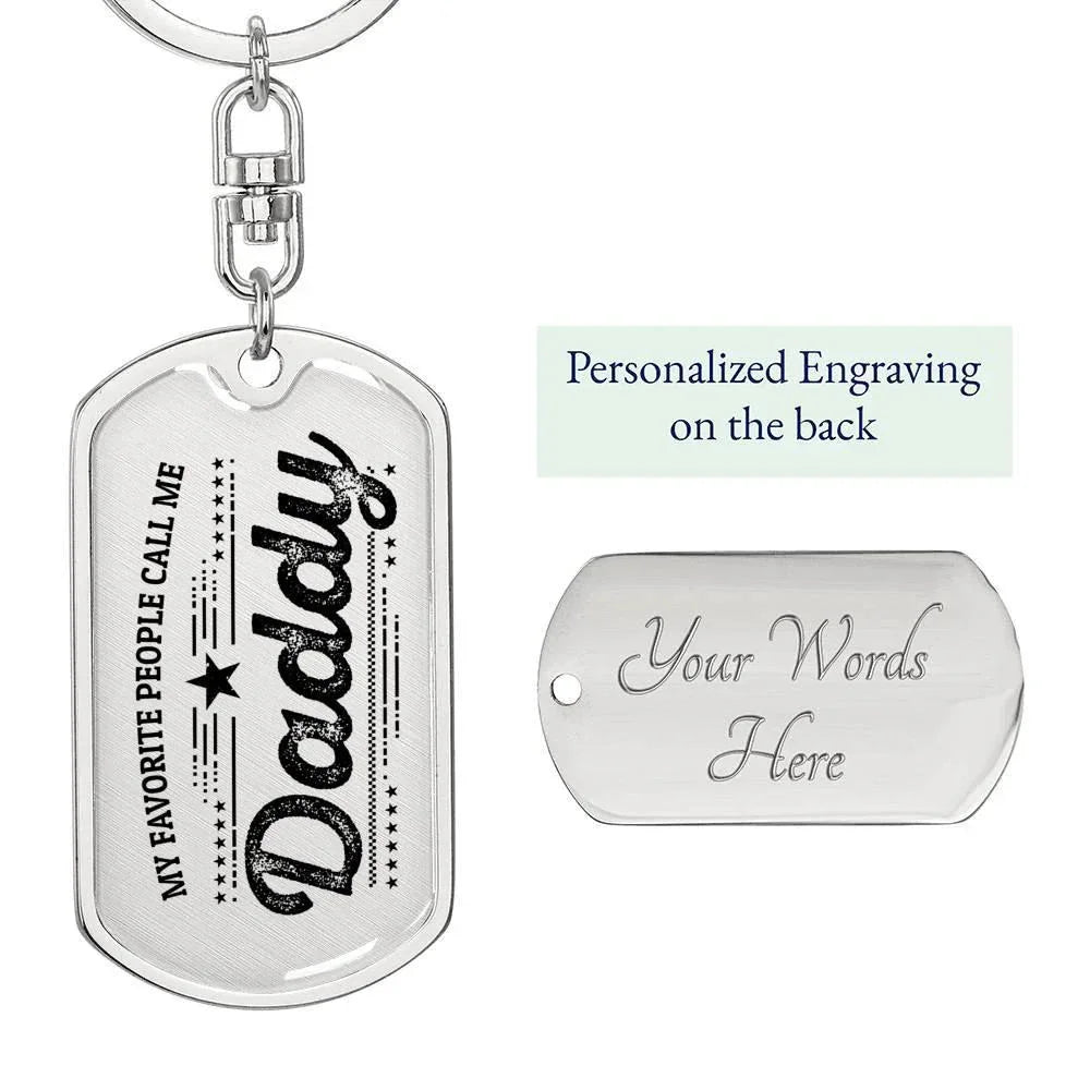 Daddy Personalized Keychain Favorite People