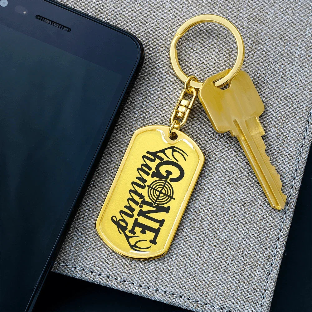 Gone Hunting Custom Engraved Keychain