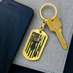 Deer Hunter Custom Engraved Keychain