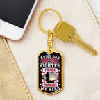 Gift for Army Dad Graphic Keychain