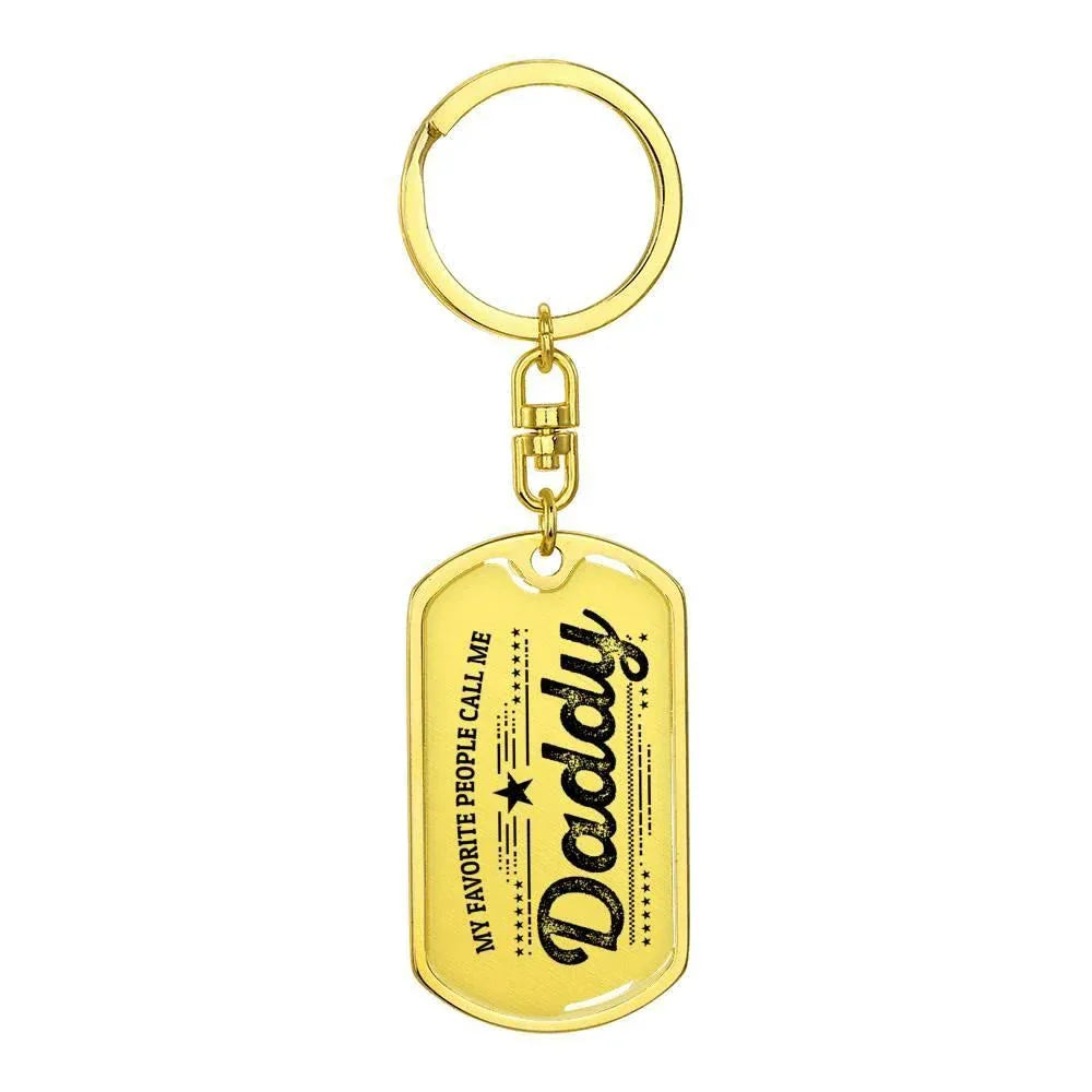 Daddy Personalized Keychain Favorite People