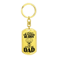 Dad Hunting Buddy Engraved Back Military Style Dog Tag Keychain - Mallard Moon Gift Shop