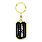 Gift for Grandfather - My Favorite People Call Me Grandpa Custom Engraved Keychain