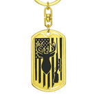 Deer Hunter Custom Engraved Keychain