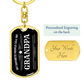 Gift for Grandfather - My Favorite People Call Me Grandpa Custom Engraved Keychain - Mallard Moon Gift Shop