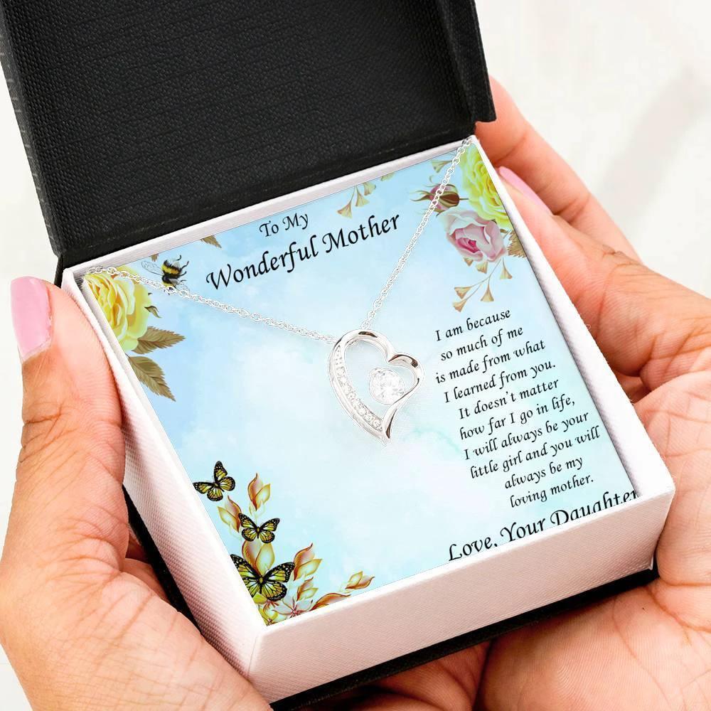 Mother from Daughter Forever Love Pendant Necklace