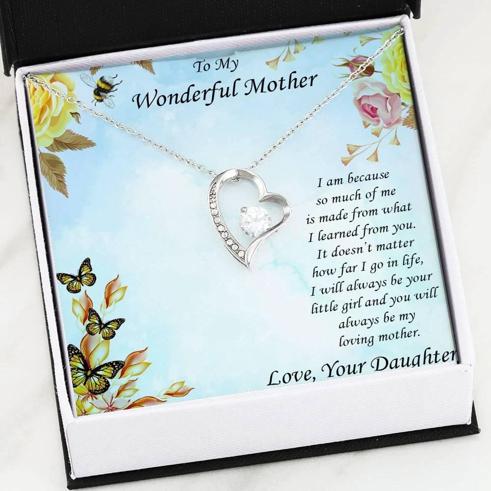Mother from Daughter Forever Love Pendant Necklace