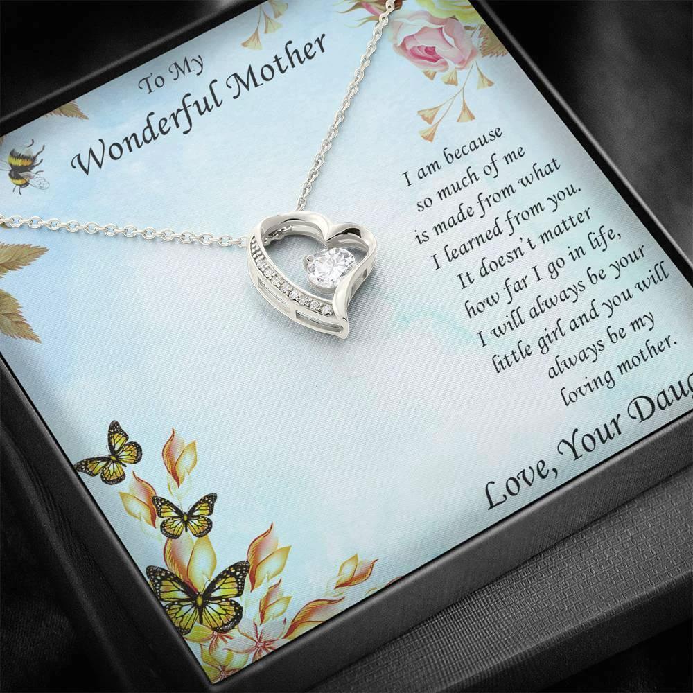 Mother from Daughter Forever Love Pendant Necklace