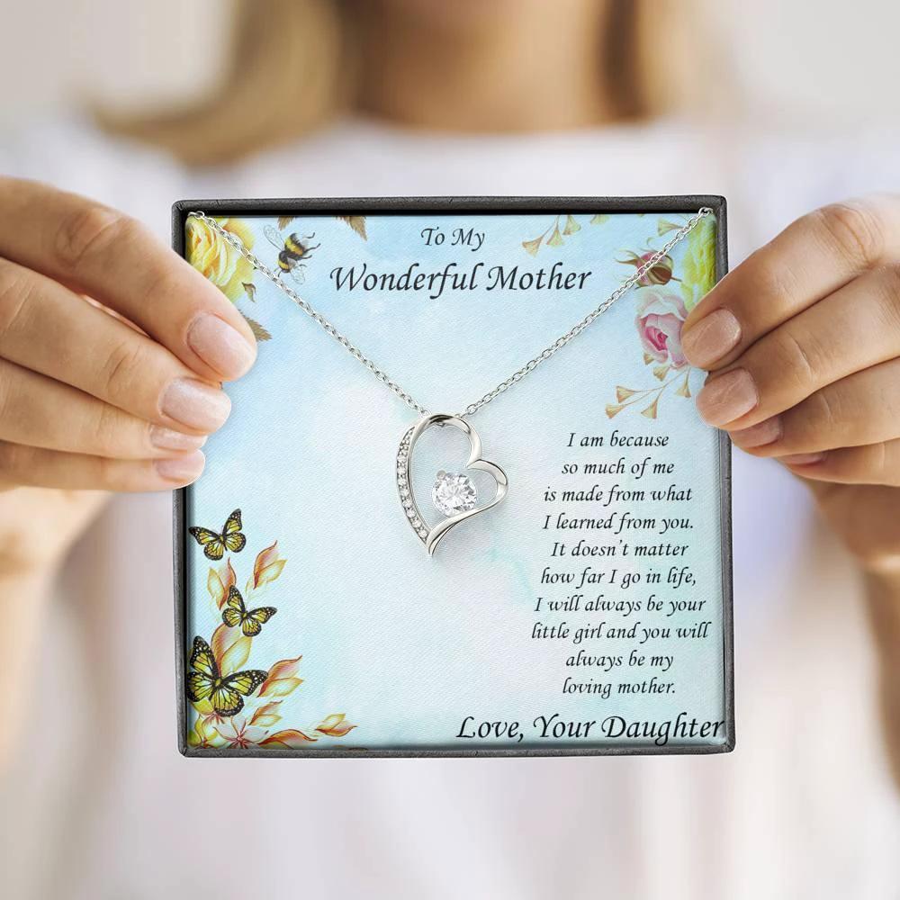 Mother from Daughter Forever Love Pendant Necklace