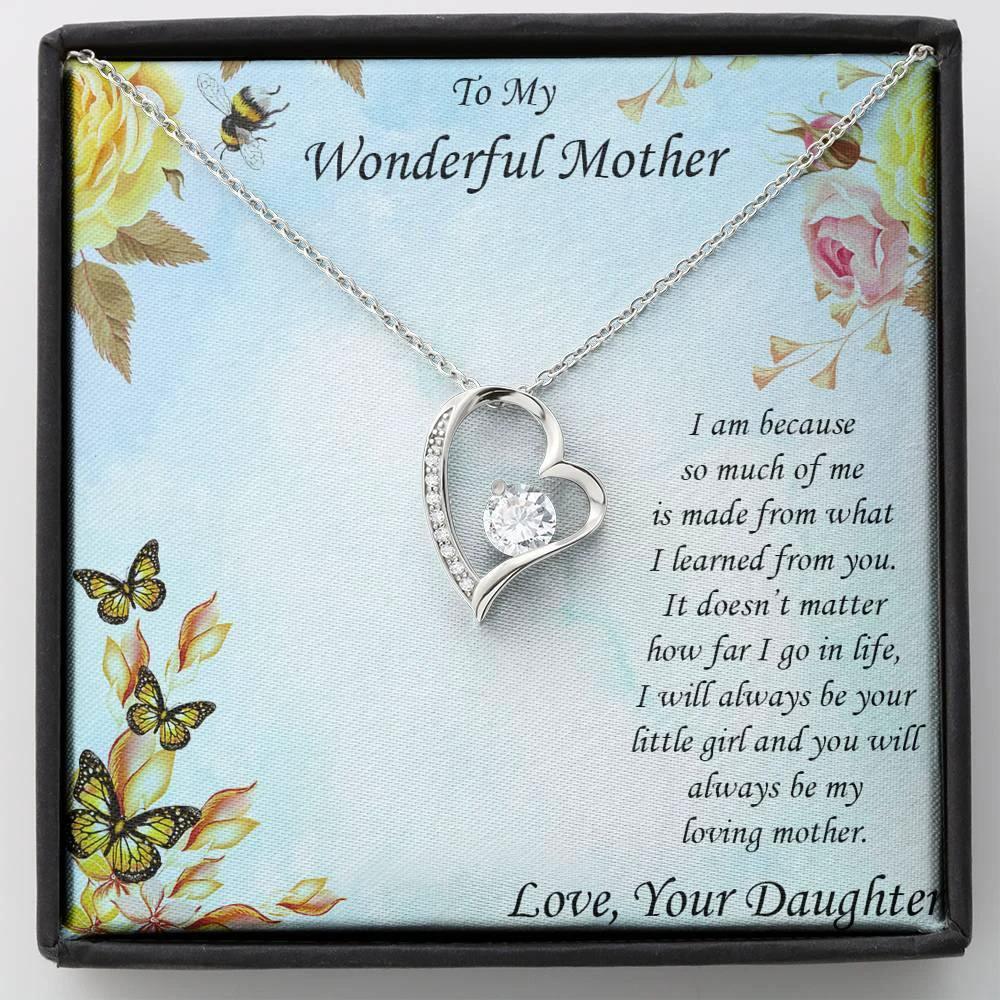 Mother from Daughter Forever Love Pendant Necklace
