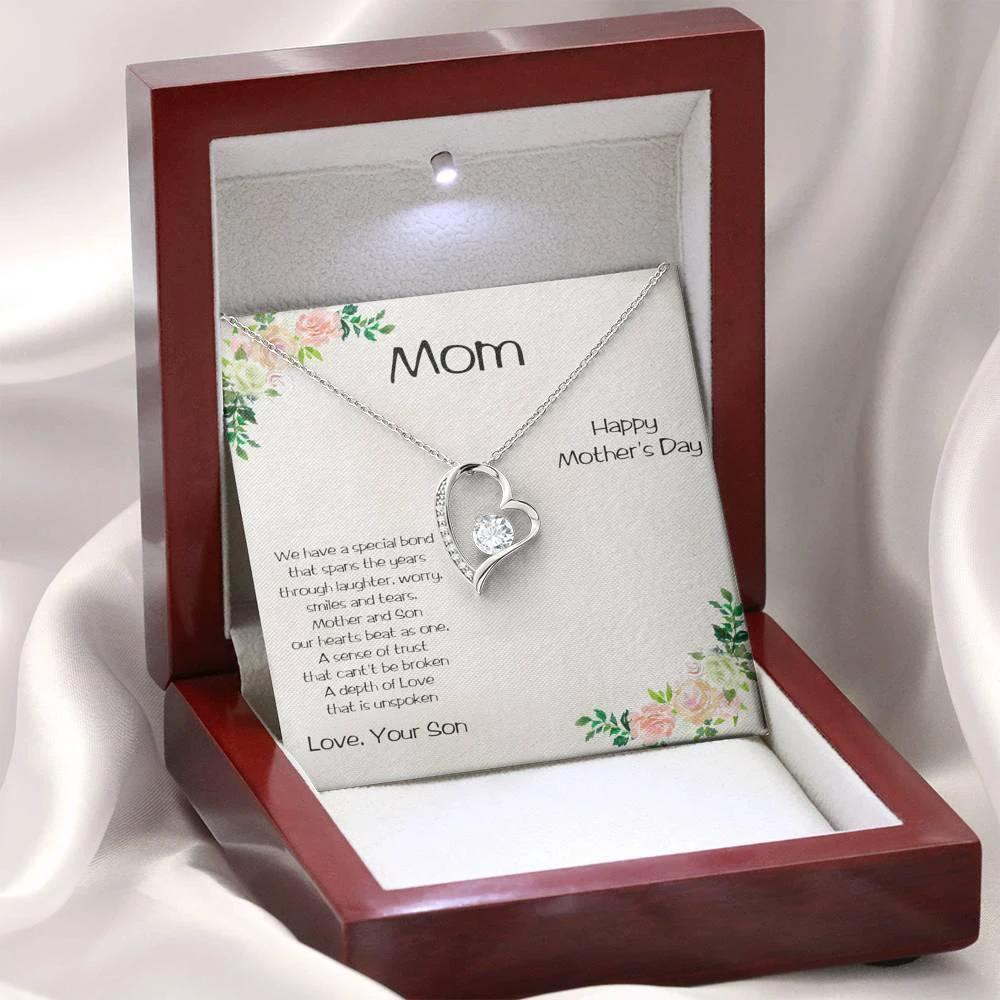 Mother's Day Forever Love Pendant Necklace from Son