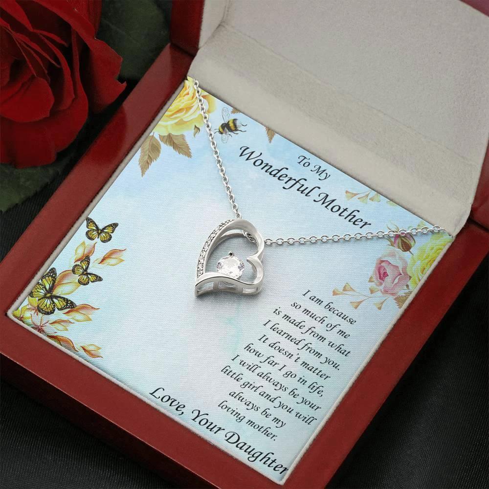 Mother from Daughter Forever Love Pendant Necklace