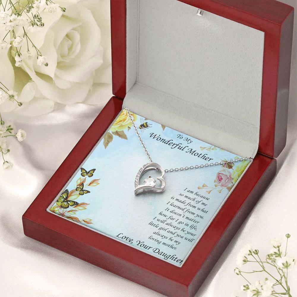 Mother from Daughter Forever Love Pendant Necklace