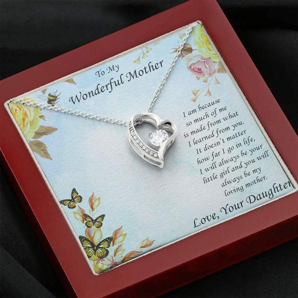 Mother from Daughter Forever Love Pendant Necklace