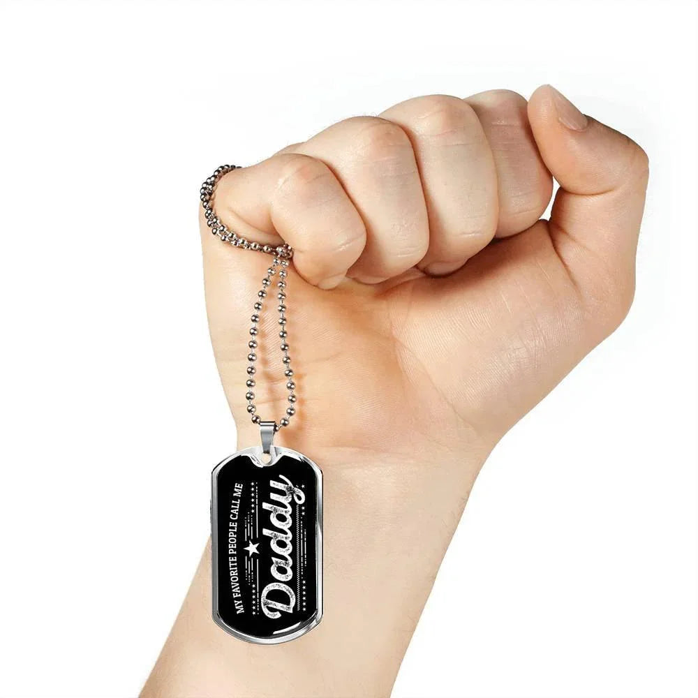 My Favorite People Call Me Daddy Custom Pendant Necklace
