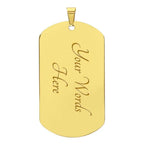 To My Son Congratulations 2023 Graduate Engraved Dog Tag Necklace